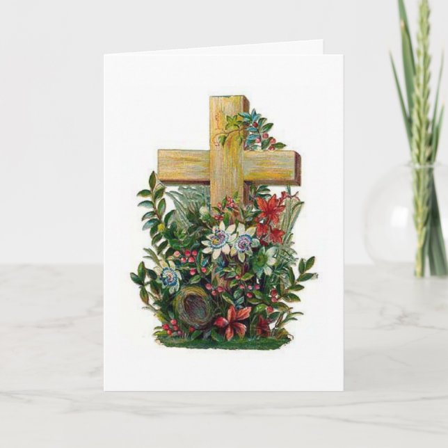 Tarjeta victoriana de Pascua (Anverso)