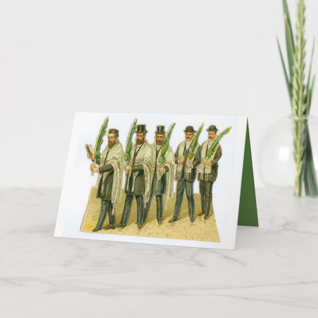 Tarjeta victoriana Sukkot (Anverso)