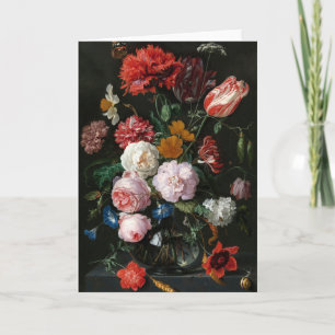 Tarjeta Vida con flores   Jan Davidsz de Heem