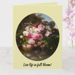 Tarjeta Vida con rosas de Adelheid Dietrich