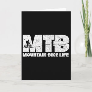 Tarjeta Vida de bicicleta de montaña Mtb en bicicleta Cicl