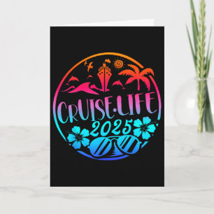 Tarjeta Vida de crucero 2025 Vacaciones familiares Familia