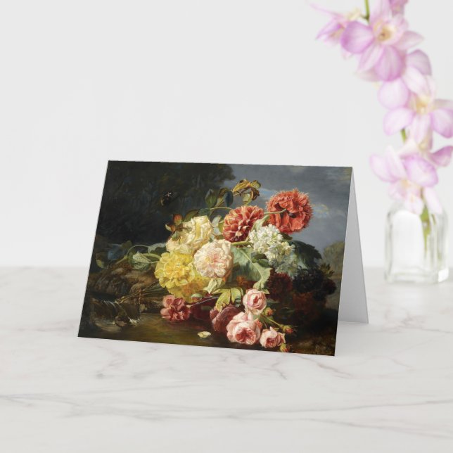 Tarjeta Vida de las flores, Jean Robie (Orquídea)