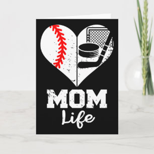 Tarjeta Vida de mamá corazón divertido vender mamá de hock