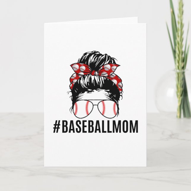 Tarjeta Vida de mamá de béisbol (Anverso)