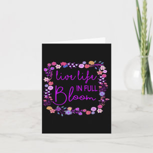 Tarjeta Vida en vivo en pleno auge Motivación Inspiradora