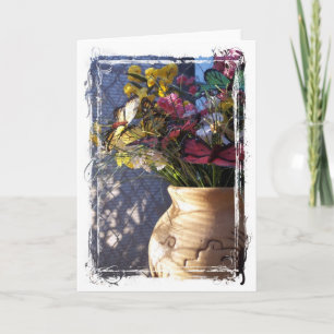 Tarjeta Vida fija floral