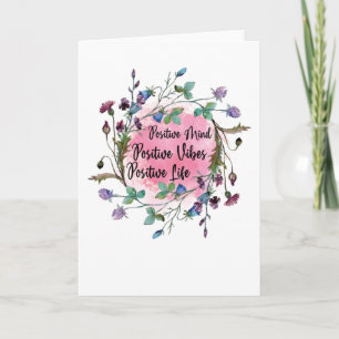 Tarjeta Vida positiva de la mente
