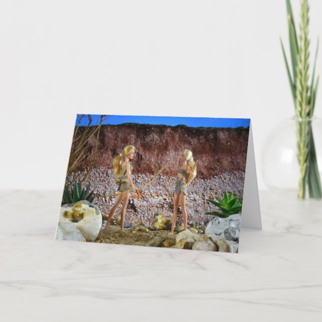 Tarjeta Vida prehistórica. (Anverso)