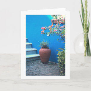 Tarjeta "Vida residual mexicana" (Vase, Pared Azul, Escale