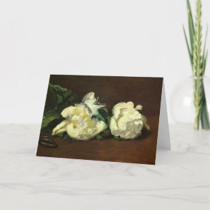 Tarjeta Vida residual, peonías blancas - Edouard Manet