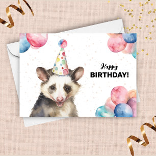 Tarjeta Vida silvestre de Opossum