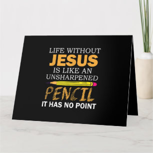 Tarjeta Vida Sin Jesús Divertido Cristiano Religioso Fe