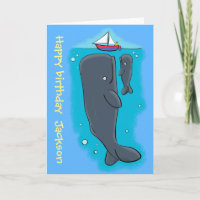 Vida submarina lindo personalizado de ballenas