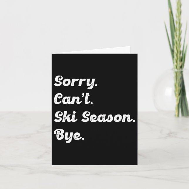 Tarjeta Vida útil del esquí más simple (Anverso)