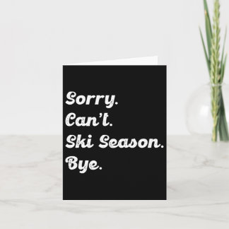 Tarjeta Vida útil del esquí más simple