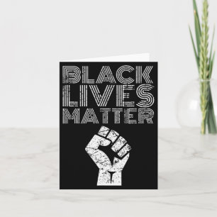 Tarjeta Vidas Negras Blm Derechos Humanos Mes de la Histor