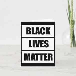 Tarjeta Vidas negras - Concienciación Protesta por Justici