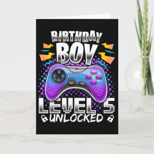 Tarjeta Video de nivel 5 desbloqueado 5º Jugador de cumple