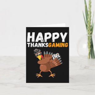 Tarjeta Video juego de Acción de Gracias Dabbing Turkey Pi
