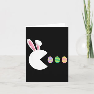 Tarjeta Videojuego Bunny Eggs Easter Gamer Niños Chicos Bo