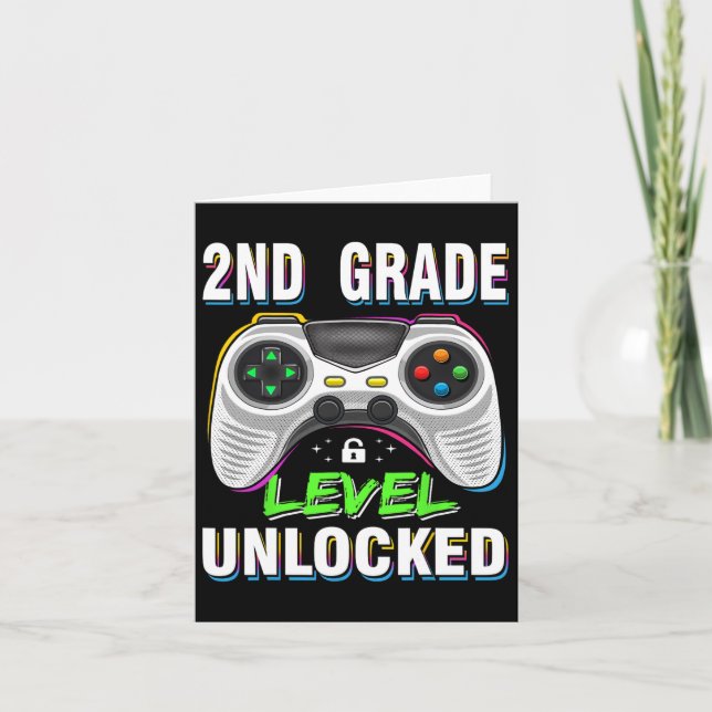 Tarjeta Videojuego de 2º Grado Desbloqueado Pasado A La Es (Anverso)