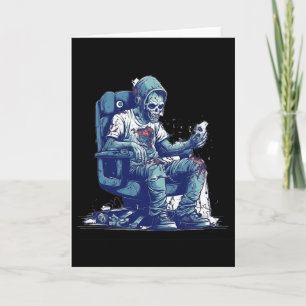 Tarjeta Videojuego de disfraces Zombie Gamer Halloween