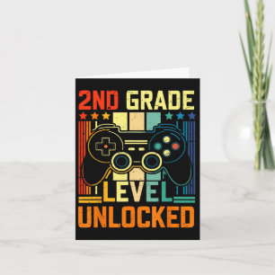 Tarjeta Videojuego desbloqueado de 2º Grado para volver a 