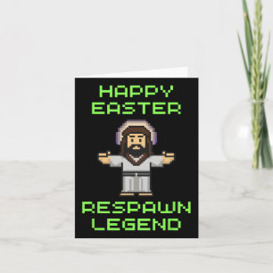 Tarjeta Videojuego divertido de Pascua Jesús - Leyenda de