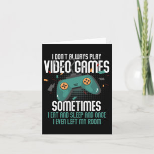 Tarjeta Videojuego Divertido Juegos Para Adolescentes Homb