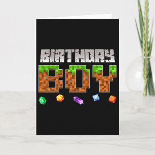 Tarjeta Videojuego divertido para niños cumpleaños chico p
