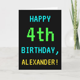 Tarjeta Videojuego divertido vintage/retro Mira el cuarto 