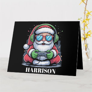 Tarjeta Videojuego Personalizado de Navidad Santa Navidad 