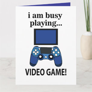 Tarjeta Videojuego que estoy ocupado jugando Videojuego