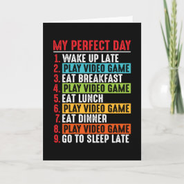Tarjeta Videojuegos cita mi día perfecto | Videojuego