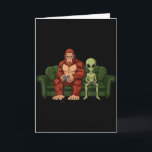 Tarjeta Videojuegos de Bigfoot Alien Gaming Sasquatch Ovni<br><div class="desc">Videojuegos de Bigfoot Alien Gaming Sasquatch Ovni Hombres Niños _1</div>