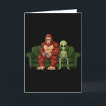 Tarjeta Videojuegos de Bigfoot Alien Gaming Sasquatch Ovni<br><div class="desc">Videojuegos de Bigfoot Alien Gaming Sasquatch Ovni Hombres Niños _1</div>