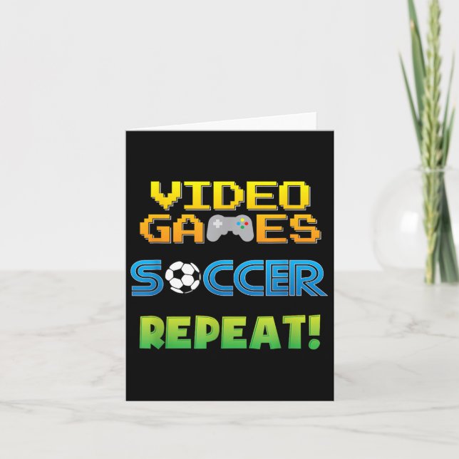 Tarjeta Videojuegos, fútbol, curiosa cita diciendo gráfico (Anverso)
