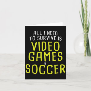 Tarjeta Videojuegos, fútbol, curiosa cita diciendo gráfico