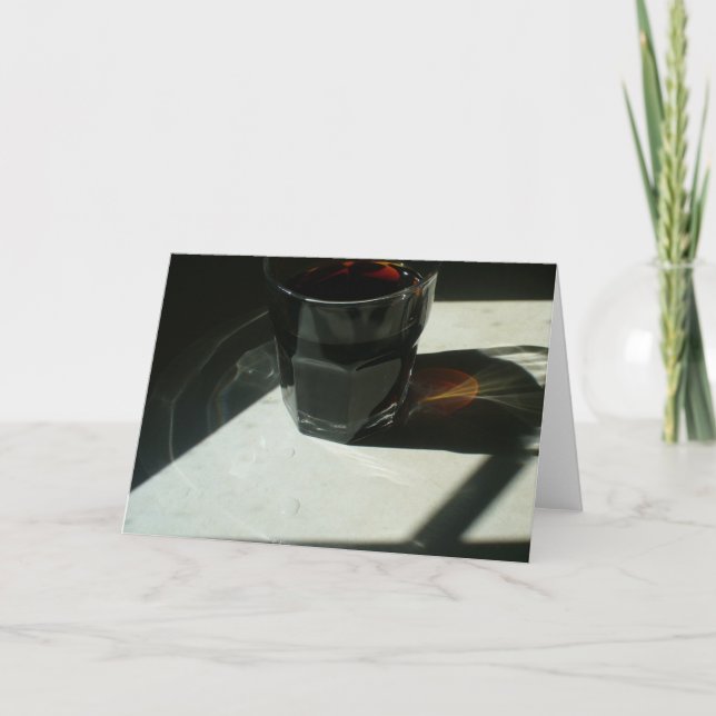 Tarjeta vidrio 3 del café (Anverso)