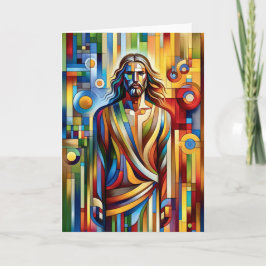 Tarjeta Vidrio de Iglesia Moderno de Jesús, Para Todas las