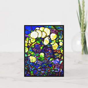 Tarjeta Vidrio-Louis Notecard-Manchado Tiffany 12