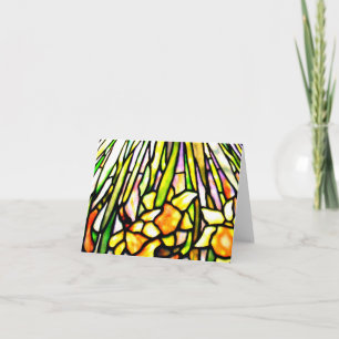 Tarjeta Vidrio-Louis Notecard-Manchado Tiffany 6