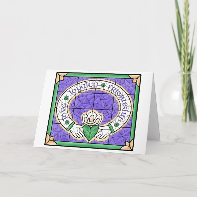 Tarjeta Vidrio manchado (Anverso)