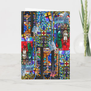 Tarjeta Vidrio manchado