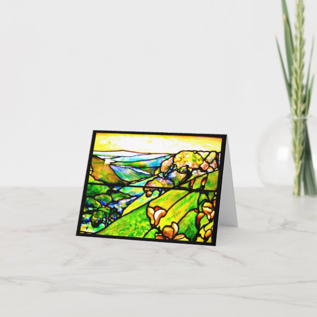 Tarjeta Vidrio N-D-Louis Tiffany 4 (Anverso)