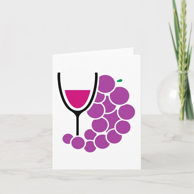Tarjeta Vidrio Y Uvas (Subido por el creador)
