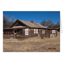 Tarjeta: Vieja Casa de Madera