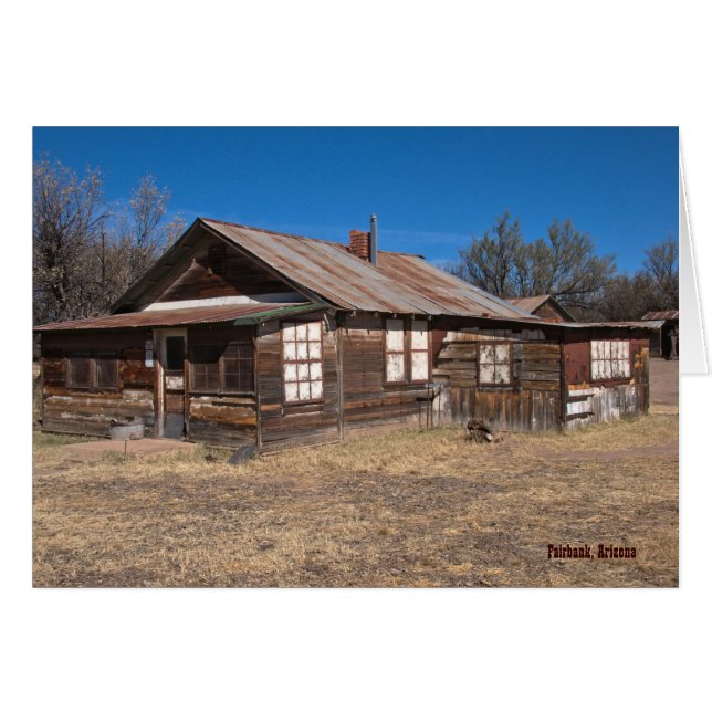 Tarjeta: Vieja Casa de Madera (Anverso (Horizontal))