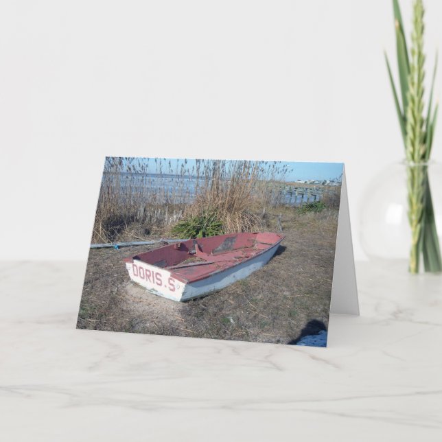 Tarjeta Viejo barco de fila ruso (Anverso)